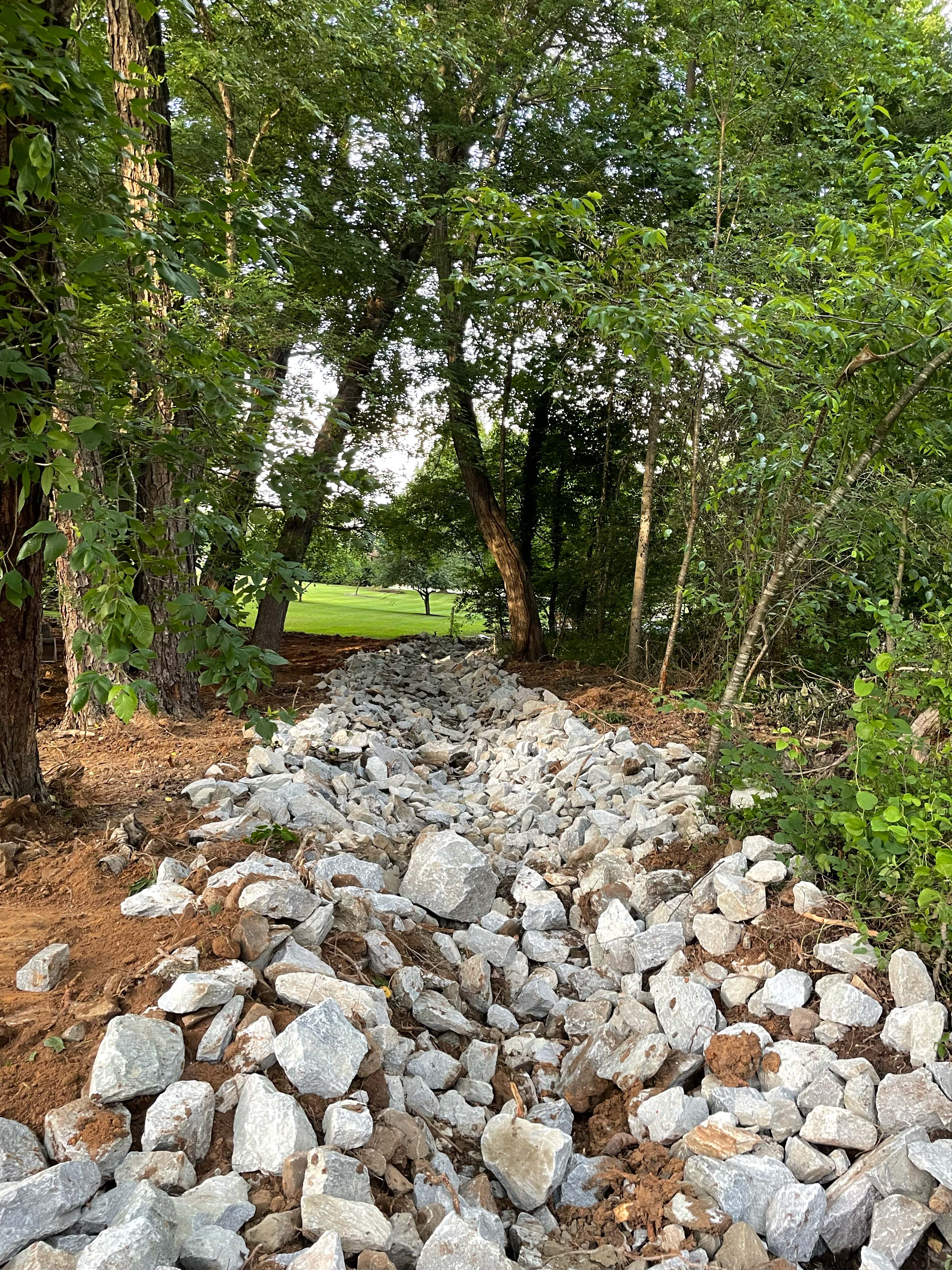 Sediment basin installation and site excavation